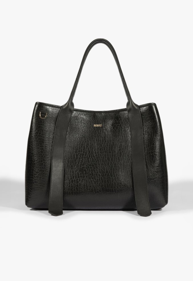 Bolsa Shopping Rachel Couro Preta