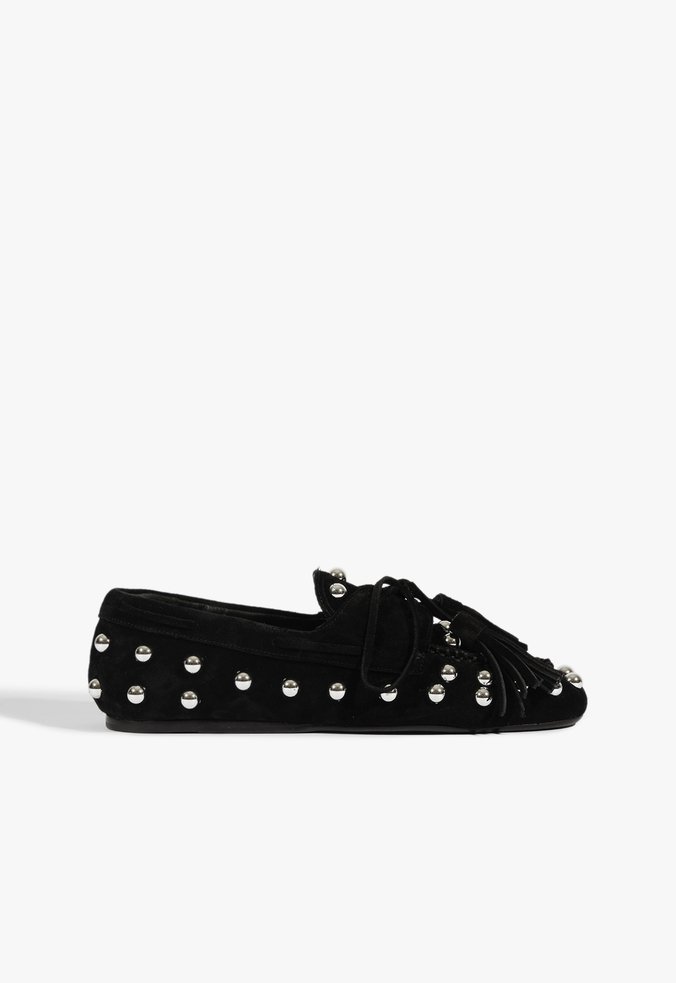 Mocassim Suede Preto