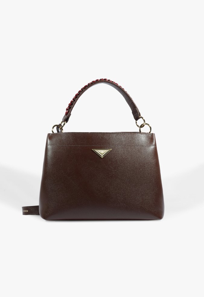 Bolsa Tote Tiracolo London Couro Marrom