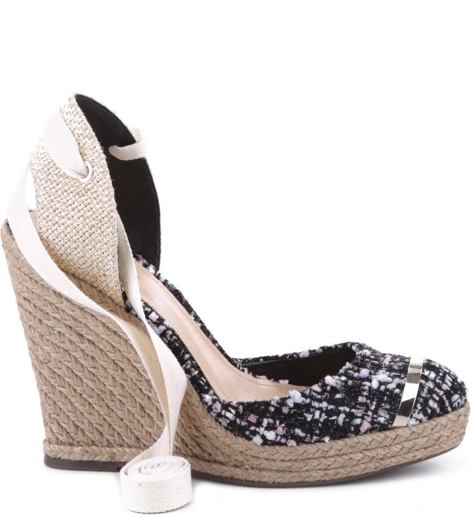 Espadrille Anabela Bouclê Black