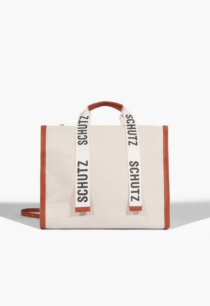 Bolsa Shopping Livia Lona Branca