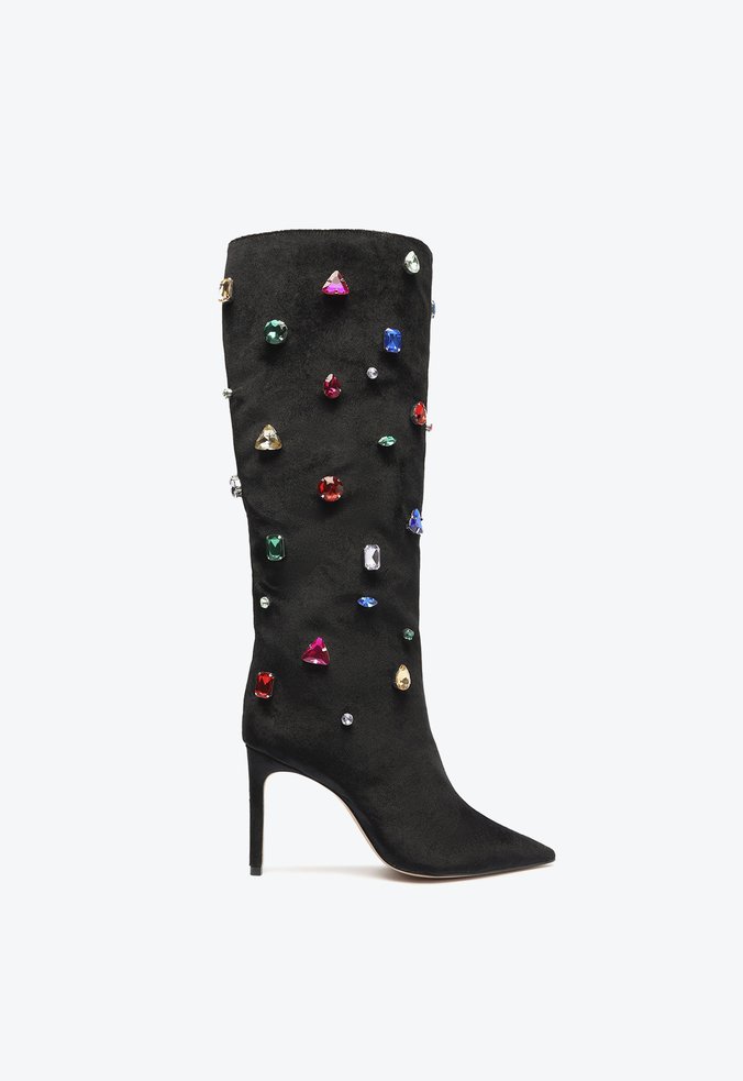 Bota veludo best sale preta