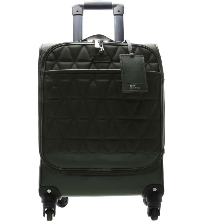 Mala Rolling Nylon Matelassê Green Mala Rolling Nylon Matelassê Green