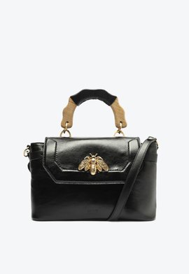 Bolsa Tiracolo Média Believe Couro Preta