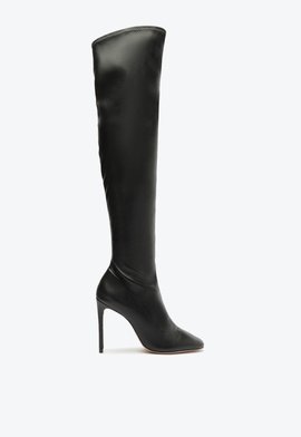 Bota Over The Knee Marvila Verniz Preta