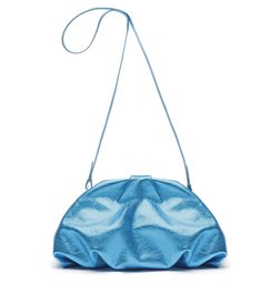 Bolsa Maxi Clutch Avril Metalizada Azul