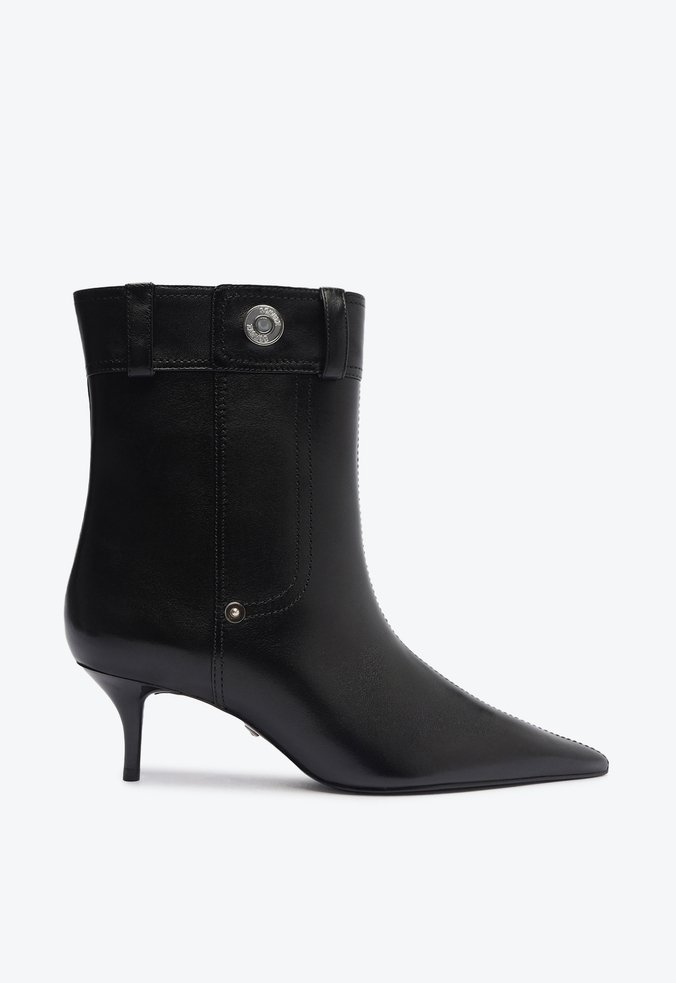 Bota Miranda Anklee Couro Preta