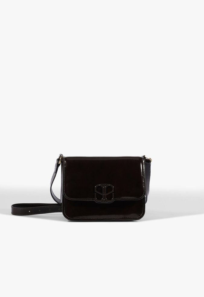 Bolsa Tiracolo Brooke Pequena Couro Marrom