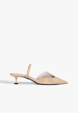 Scarpin Mule Salto Mid Nude