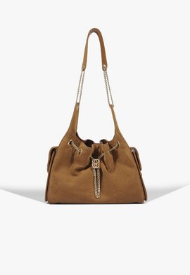Bolsa Tiracolo Lilibet Grande Couro Marrom