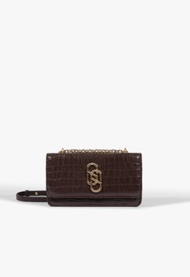 Bolsa Tiracolo Soul Wood Pequena Couro Marrom