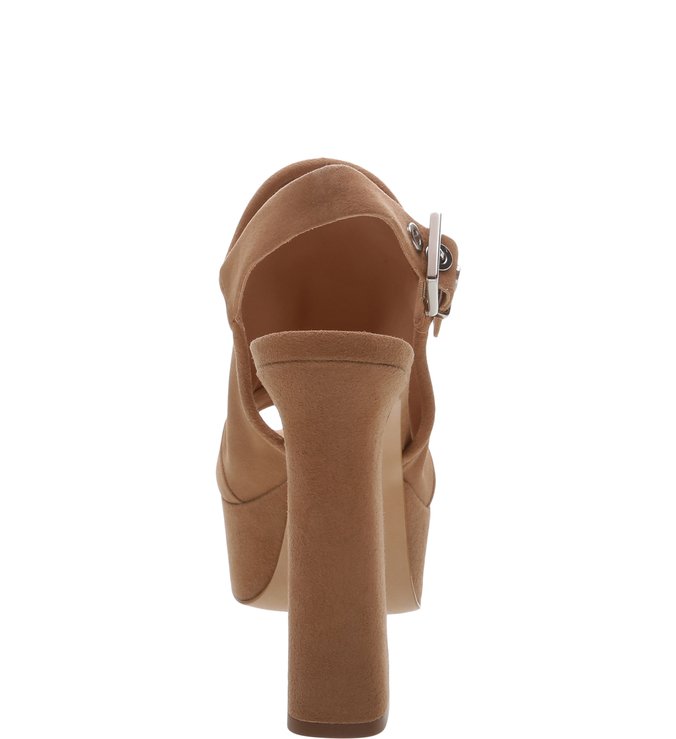 Sandália Meia Pata 70'S Suede Honey Sandália Meia Pata 70'S Suede Honey