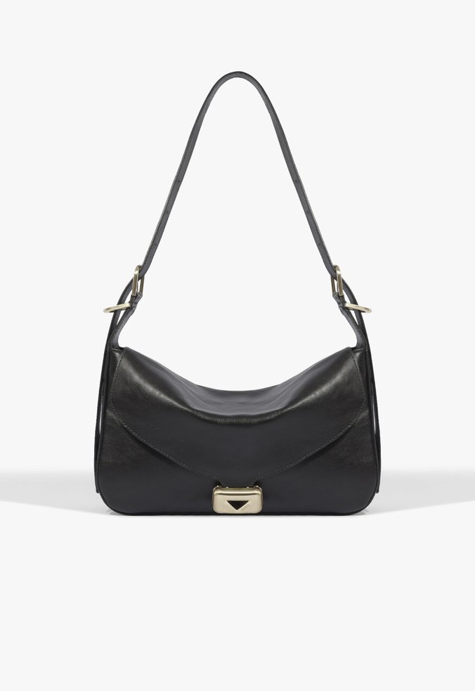 Bolsa Tiracolo Harlow Média Couro Preta