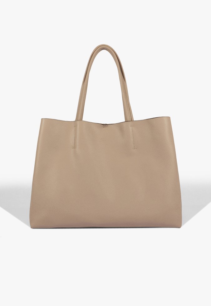 Bolsa Shopping Liah Couro Bege