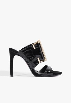 Sandália Croco Gator Black