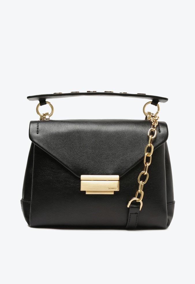 Bolsa Tiracolo Pequena Luara Couro Preta