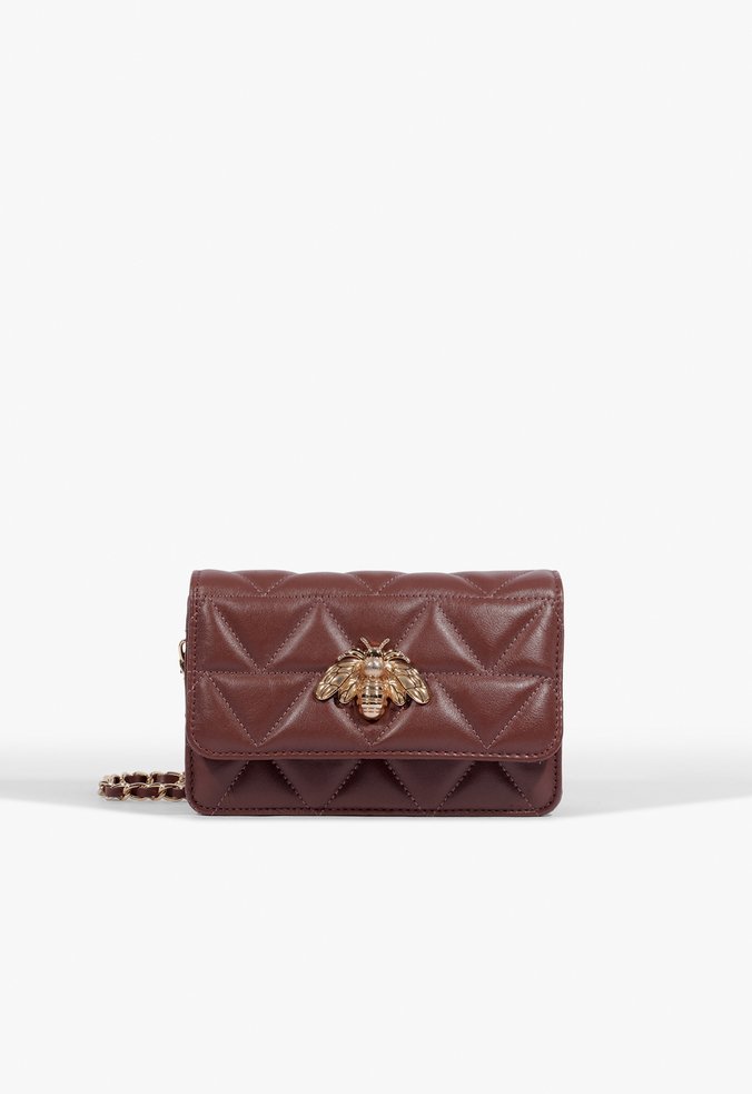 Bolsa Tiracolo 4Grls Believe Pequena Couro Marrom