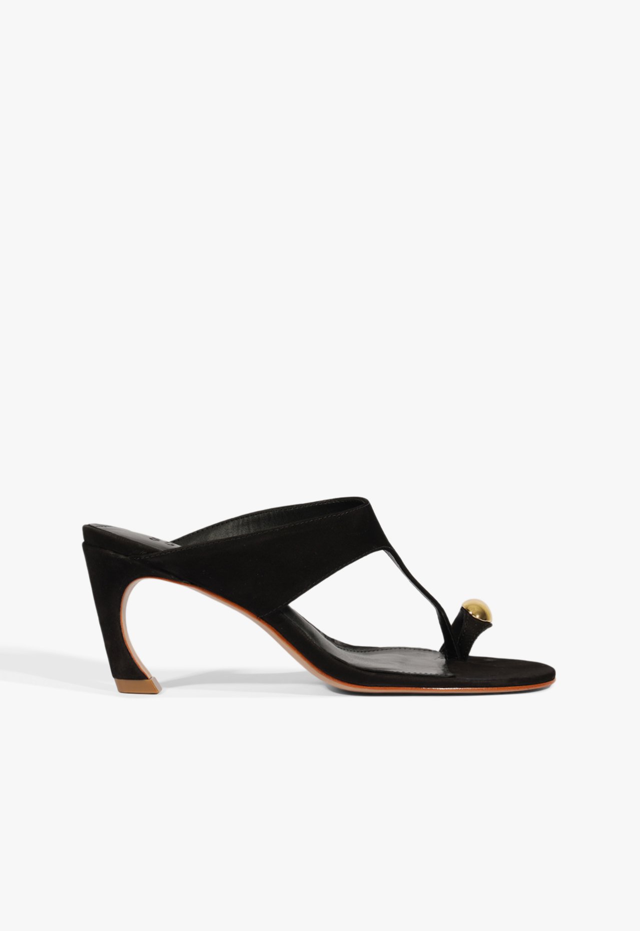 Sandália Mule Salto Maisie Nobuck Preta | Schutz