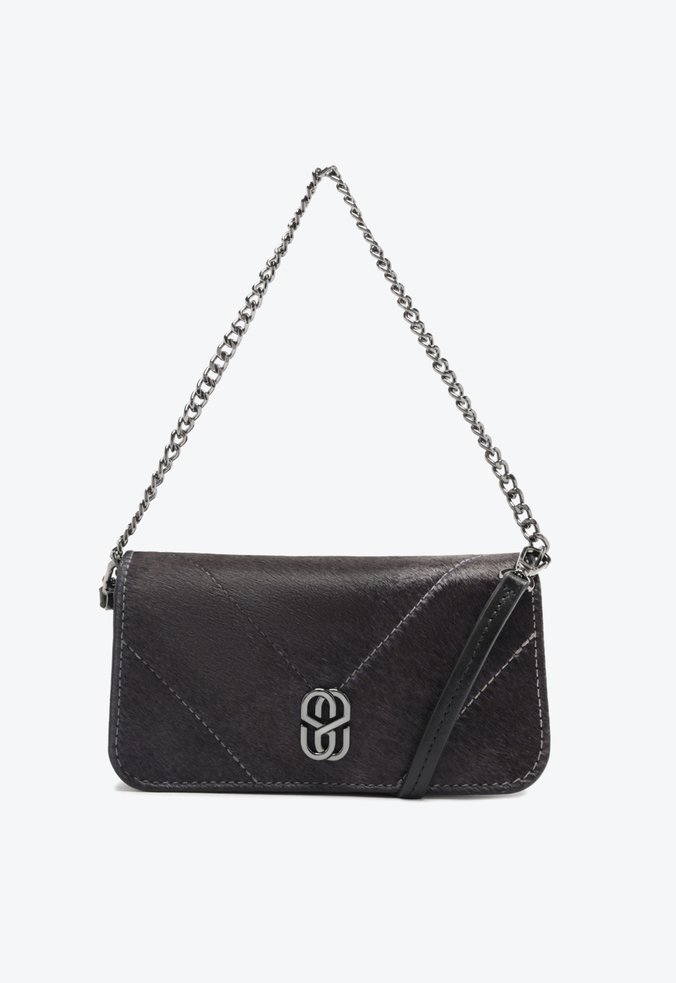Bolsa Shoulder Couro S Preta