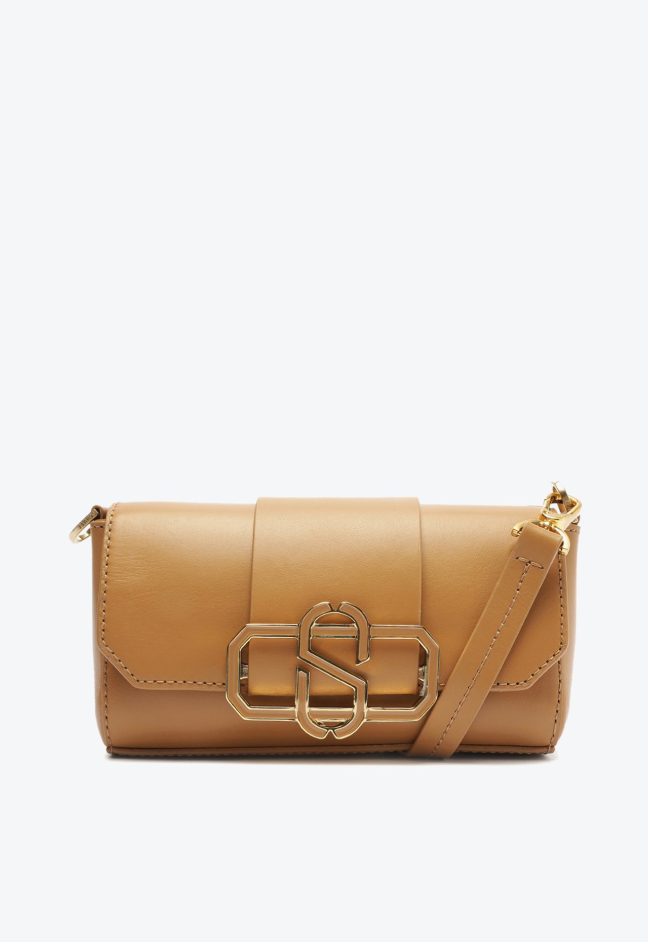 Bolsa Tiracolo Pequena Annie Couro Bege | Schutz
