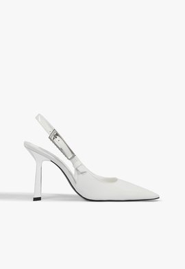 Slingback Ciara Couro Branco