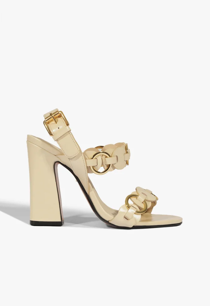 Sandália Salto Alto Circus Off White