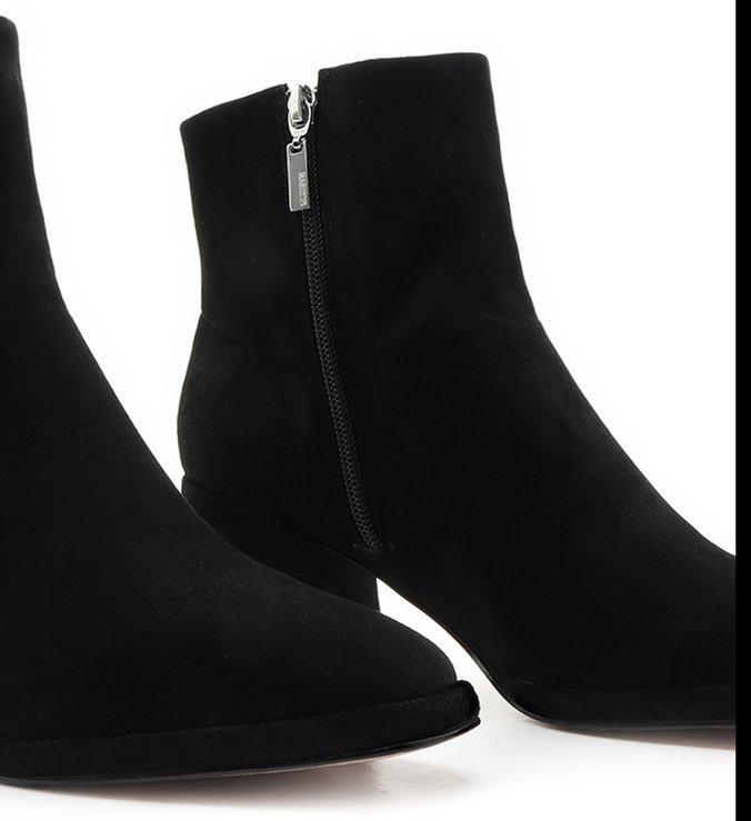 New Boot Evasê Suede Black New Boot Evasê Suede Black