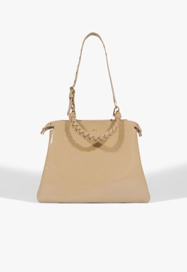 Bolsa Tote Flare Couro Bege