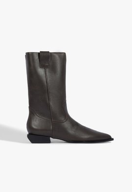 Bota Ashley Western Couro Marrom