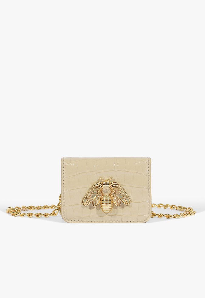 Mini Bag Believe Couro Bege