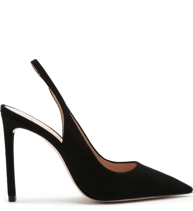 Scarpin Slingback Nobuck Black