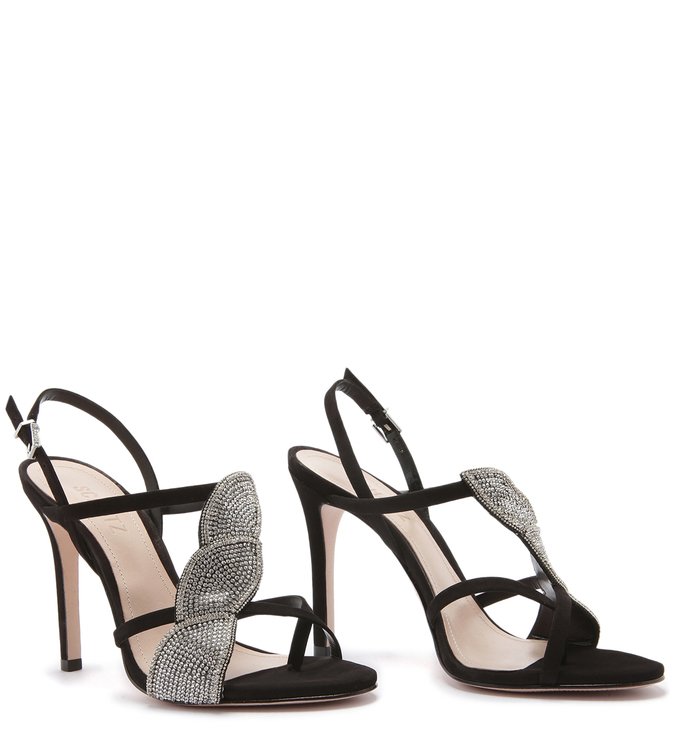 SANDÁLIA HIGH CRYSTAL LEAF BLACK SANDÁLIA HIGH CRYSTAL LEAF BLACK
