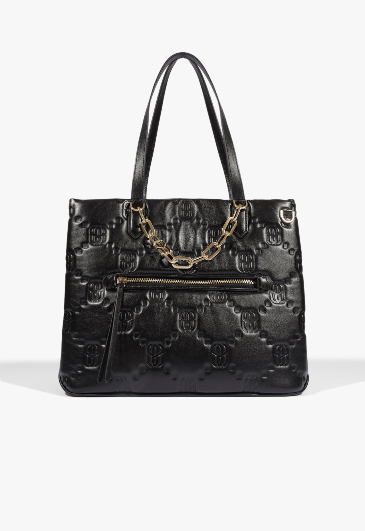 Vista 2 Bolsa Tote Grande Couro Preta | Schutz Schutz BR Preto Schutz BR Preto