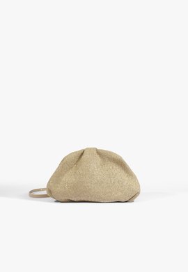 Bolsa Pouch Avril Rafia Multicolorida