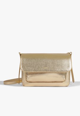 Bolsa Tiracolo Brooke Couro Dourada
