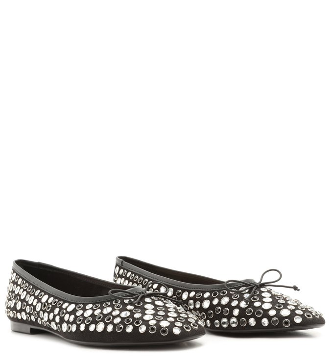 Sapatilha Ballerina Crystal Glam Black Sapatilha Ballerina Crystal Glam Black