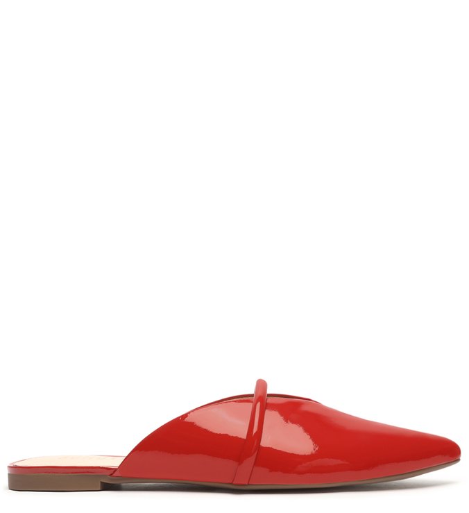 Flat Mule Croco Red Flat Mule Croco Red