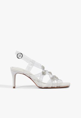 Sandália Salto Fino Vinil