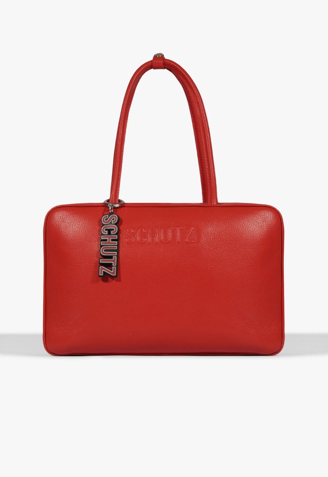 Bolsa Tote Ivvy Grande Couro Vermelha