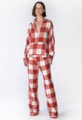 Camisa Heloisa Xadrez Vermelha