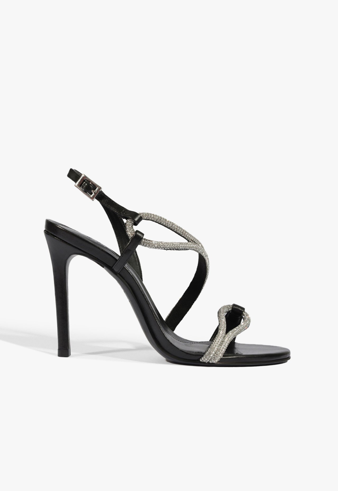 Sandália Glam Salto Fino Preta | Schutz