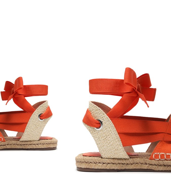 Flat Espadrille Fresh Tangerine Flat Espadrille Fresh Tangerine