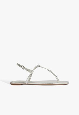 Sandália Rasteira Elsha Prata