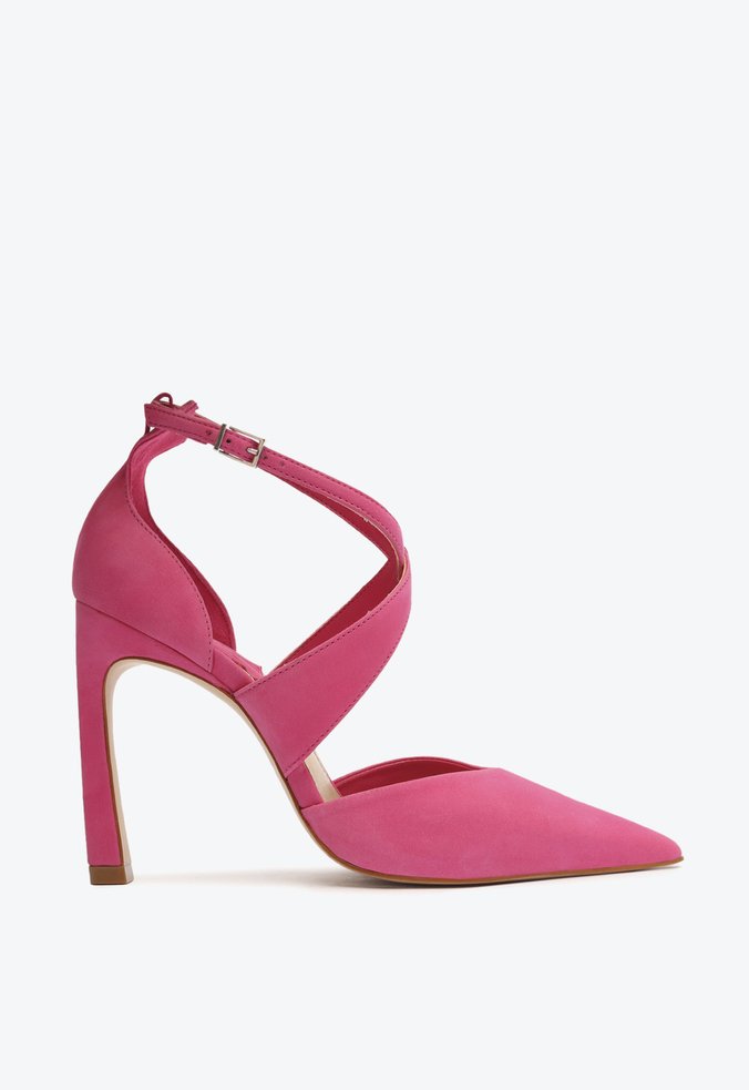 Sapato Scarpin Nobuck Skyla Pink