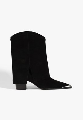 Bota Raffaela Camurça Preto