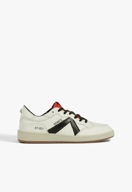 Tênis ST 001 Couro Branco e Preto