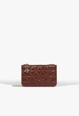 Bolsa Tiracolo Love Pouch Pequena Couro Vermelha