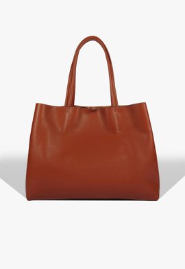 Bolsa Shopping Liah Couro Marrom