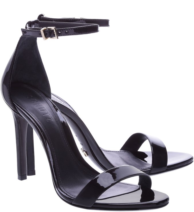Sandália Gisele Verniz Black Sandália Gisele Verniz Black