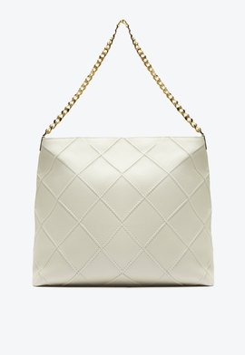 Bolsa Maxi Shoulder Couro Branca